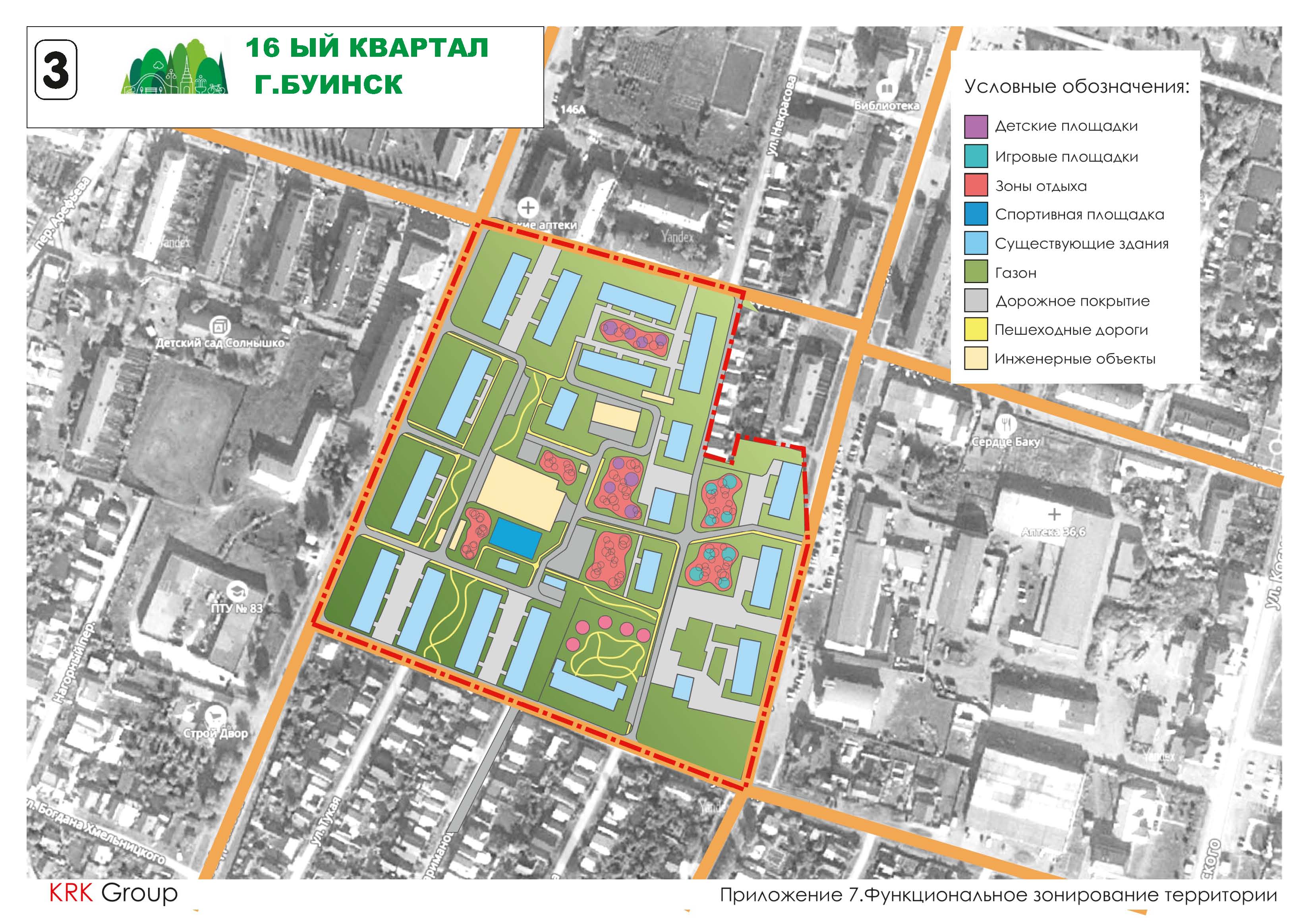 Карта буинска с улицами